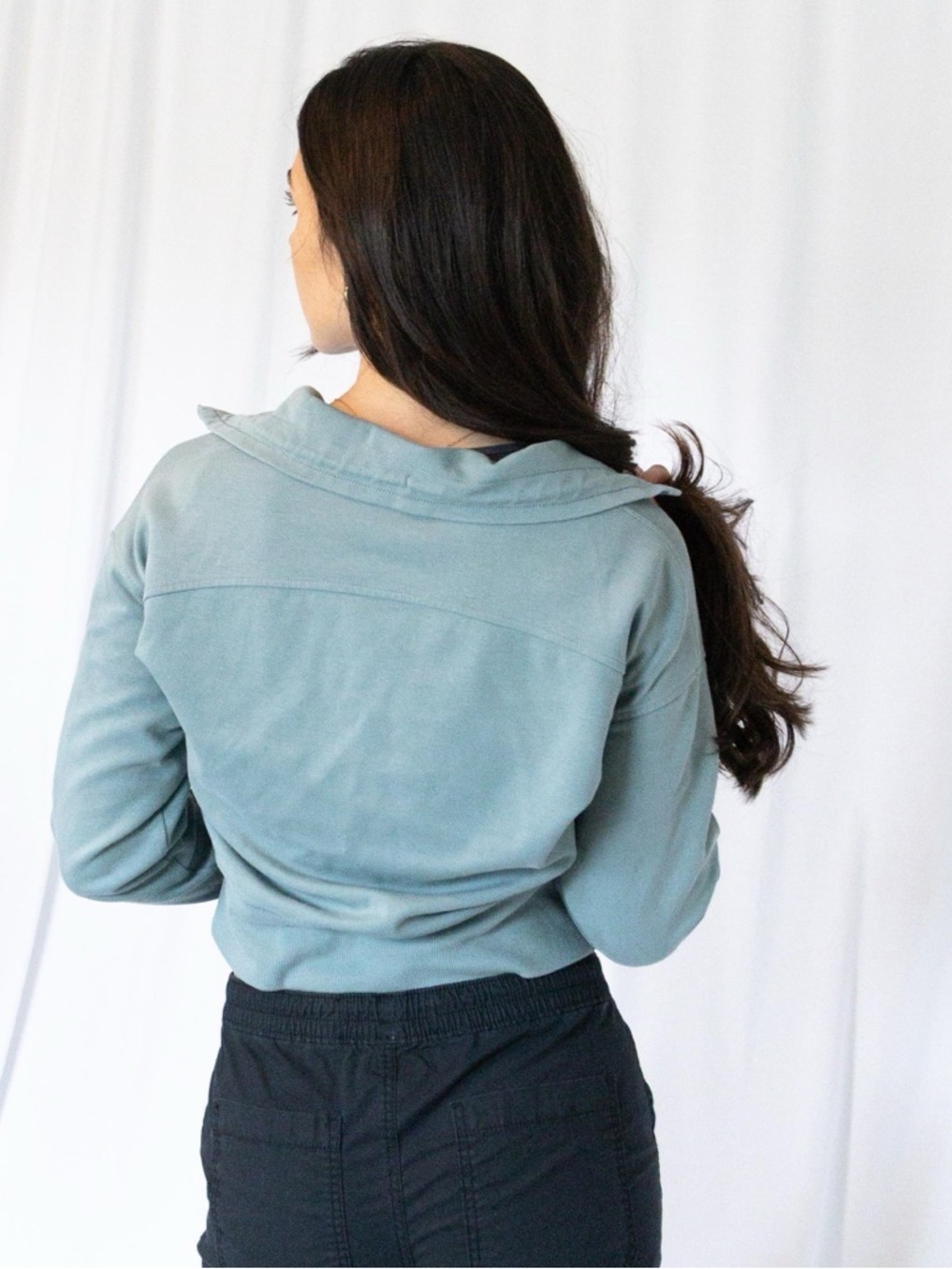 Half Zip Hoodie Sweatshirt - Picture 11 of 16